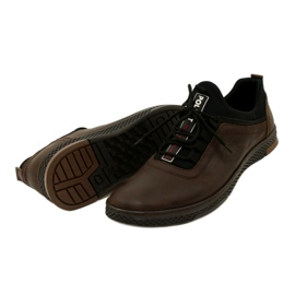 Polbut Scarpe casual da uomo in pelle K24 marrone 5