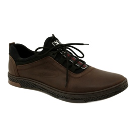 Polbut Scarpe casual da uomo in pelle K24 marrone 2