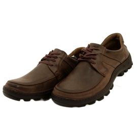 KOMODO Scarpe da uomo in pelle 853 marrone 3