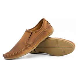 Olivier Mocassini uomo in pelle 4206 marrone 2
