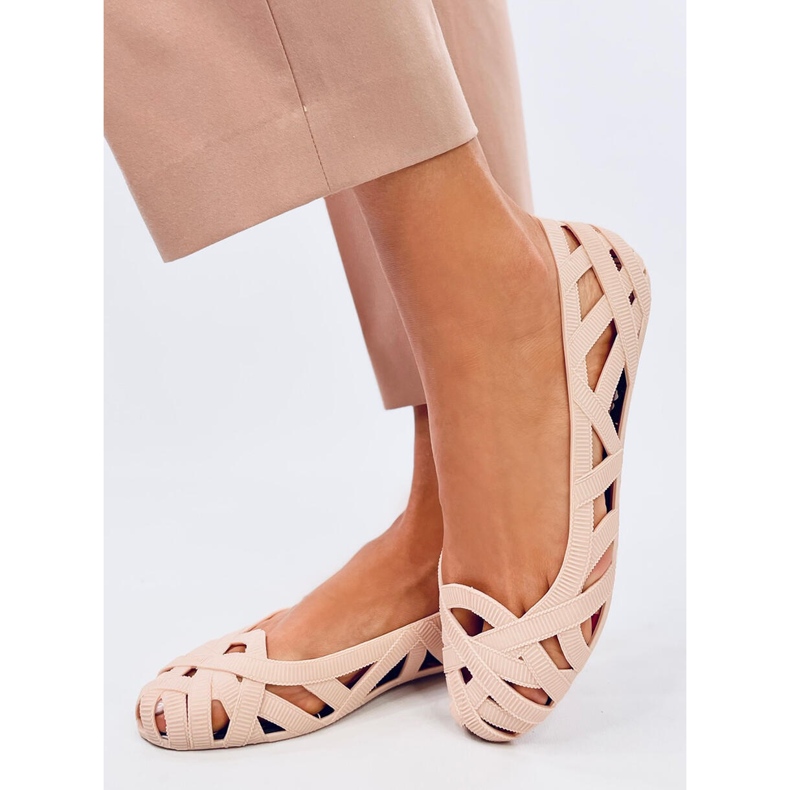 Meliski Chassa Ballerine traforate color carne beige 2