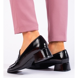 Mocassini in vernice nera di Sergio Leone nero 2