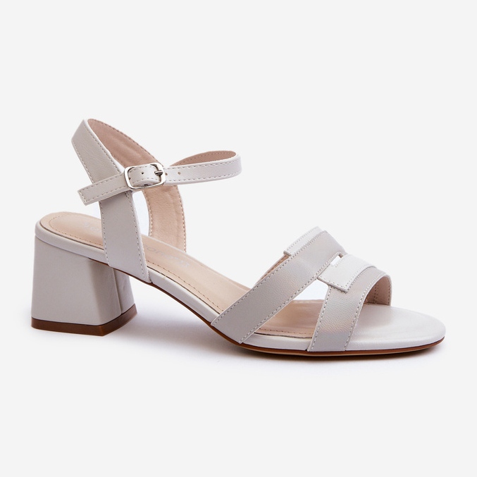 Sandali con Tacco Alto da Donna in Eco Pelle Sergio Leone SK894 Grigio 1