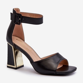 Sandali Eleganti da Donna con Tacco Alto Nero Rosazara 2
