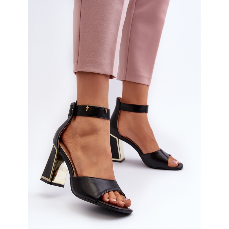 Sandali Eleganti da Donna con Tacco Alto Nero Rosazara 1