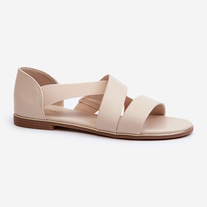 Sandali Puglia in Pelle Beige con Guardolo 1