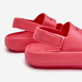 Sandali leggeri in schiuma con velcro ProWater PRO-24-05-02K Rosa 1