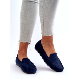 Evento Mocassini da donna in pelle scamosciata Blu Navy Ranica 5
