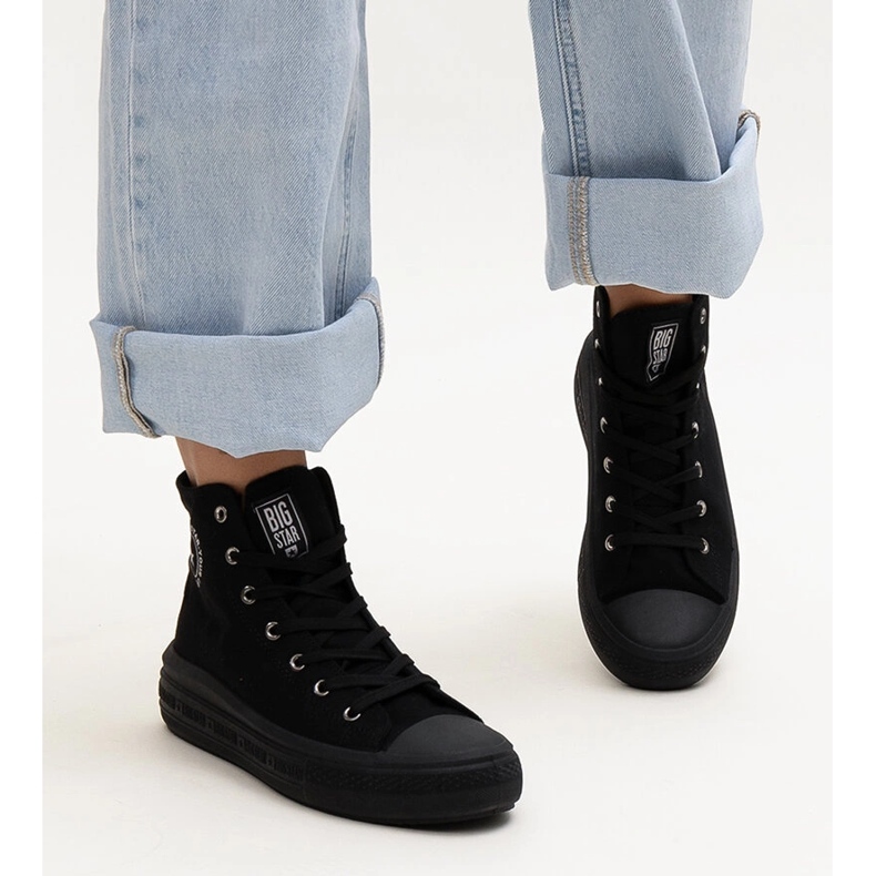 Sneakers alte nere Big Star LL274A182 nero 1