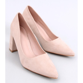 Clairay Décolleté beige con tacco largo 1