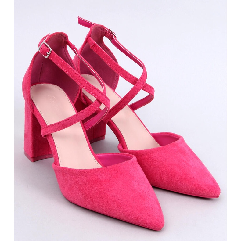 Décolleté Thois fucsia con cinturini incrociati rosa 1