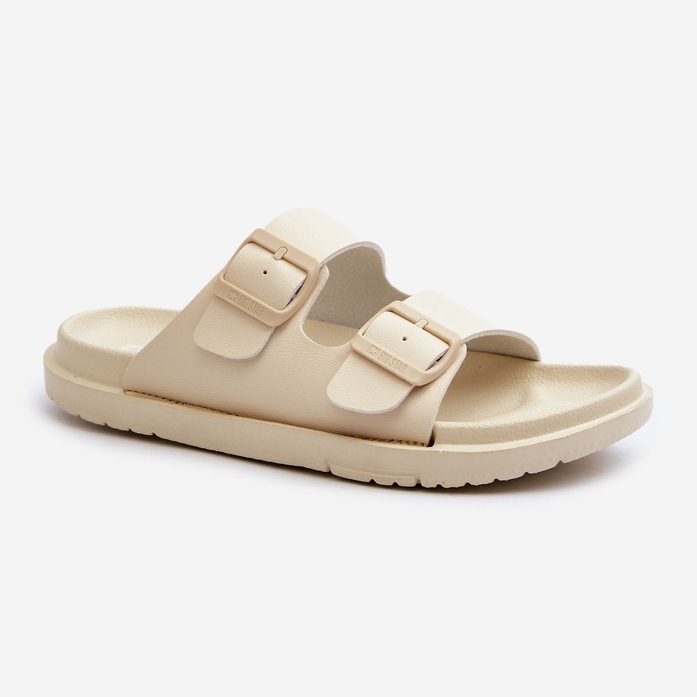 Infradito in schiuma leggera da donna con fibbie Big Star NN274A752 Beige 1