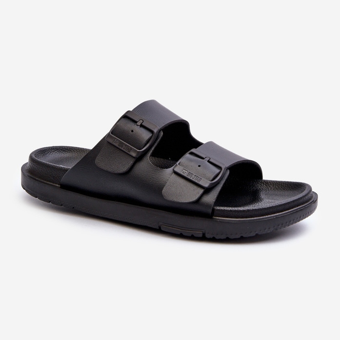 Infradito da donna in schiuma leggera con fibbie Big Star NN274A750 Nero 2