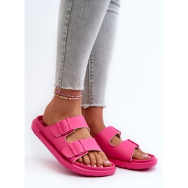 Infradito in schiuma da donna leggere con fibbie Big Star NN274A754 Fucsia rosa 2