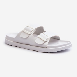 Infradito in schiuma leggera da donna con fibbie Big Star NN274A751 bianco 1