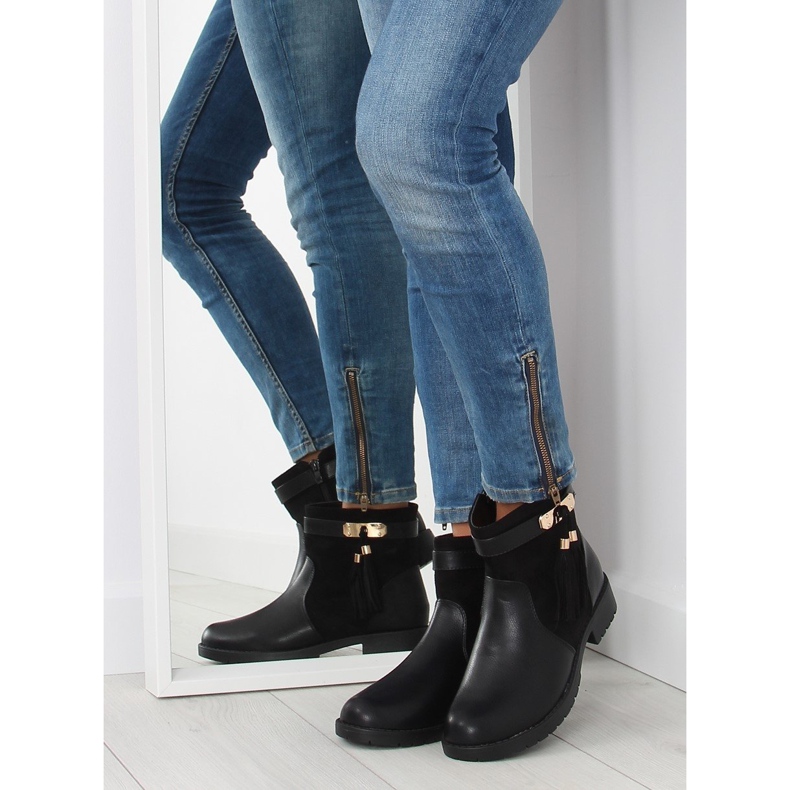 Stivali da donna neri Y8567 neri nero 1