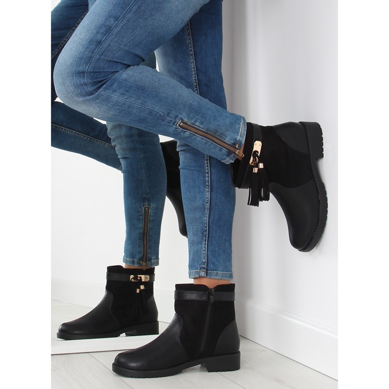 Stivali da donna neri Y8567 neri nero 2