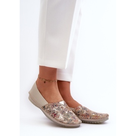 Ballerine in pelle da donna Maciejka 1930B-04 Beige 1