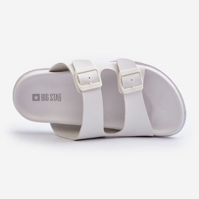 Infradito Leggere Da Uomo Con Fibbie Big Star NN174594 Bianco 1