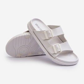 Infradito Leggere Da Uomo Con Fibbie Big Star NN174594 Bianco bianca 2