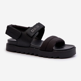 Sandali da donna sulla piattaforma Big Star NN274750 neri nero 2