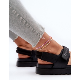 Sandali da donna sulla piattaforma Big Star NN274750 neri nero 1