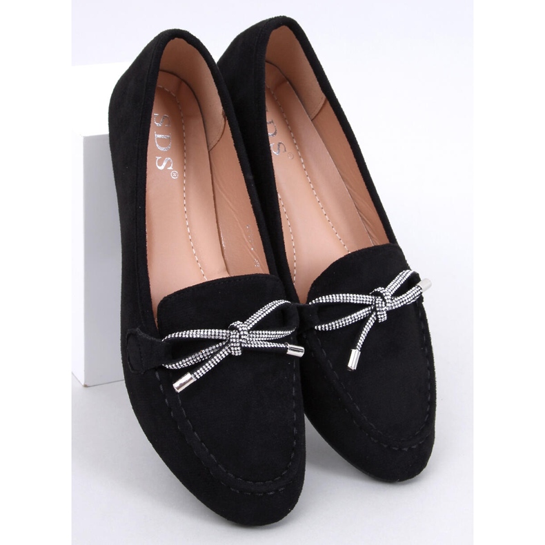 Marsoin Mocassini in camoscio nero 1