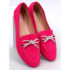 Mocassini Marsoin in camoscio fucsia rosa 1
