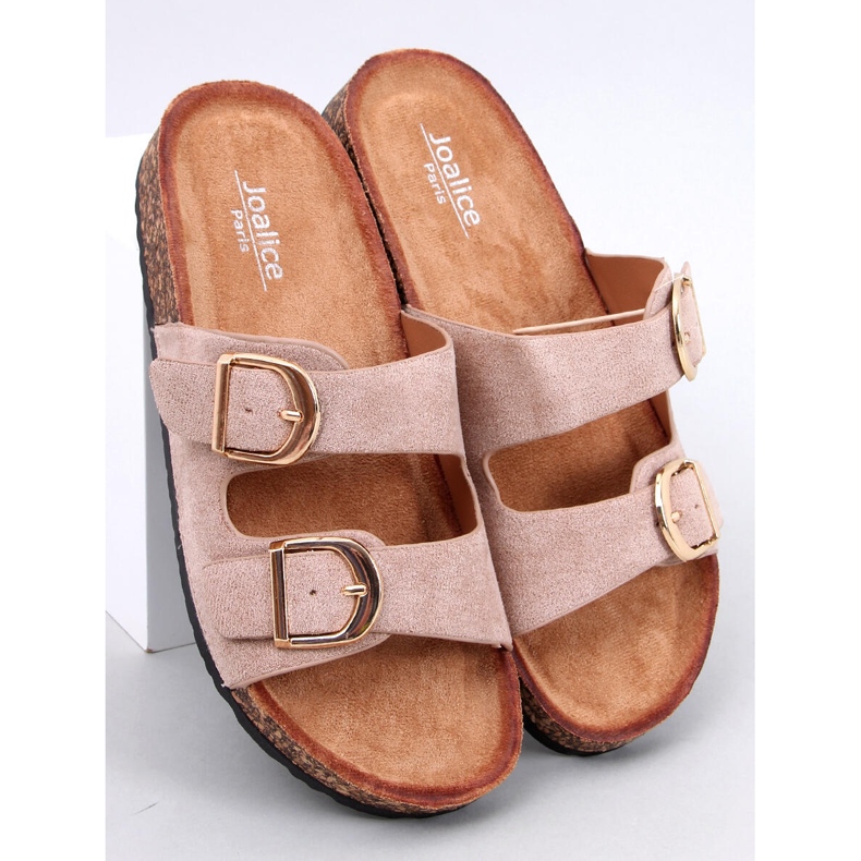 Scholki Byrd Pantofole in sughero color kaki beige 1