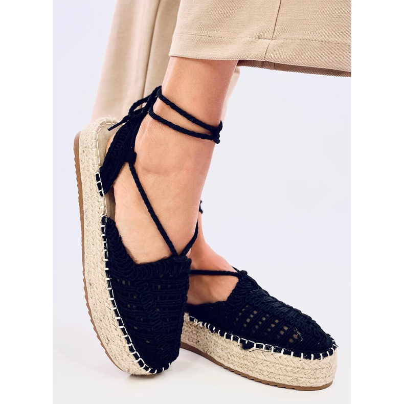 Espadrillas in pizzo da donna Yaweh nere nero 2