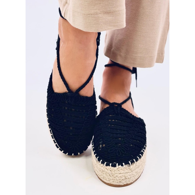 Espadrillas in pizzo da donna Yaweh nere nero 1