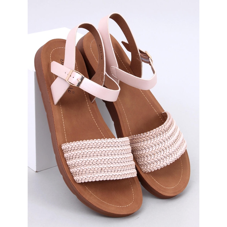 Sandali Salinon OFF-WHITE in stile boho beige 1