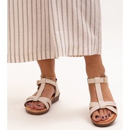 Sandali Sherine con zeppa bassa beige 1