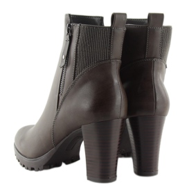 Grigio Stivali con tacco da donna grigi JA3132 grigio 2