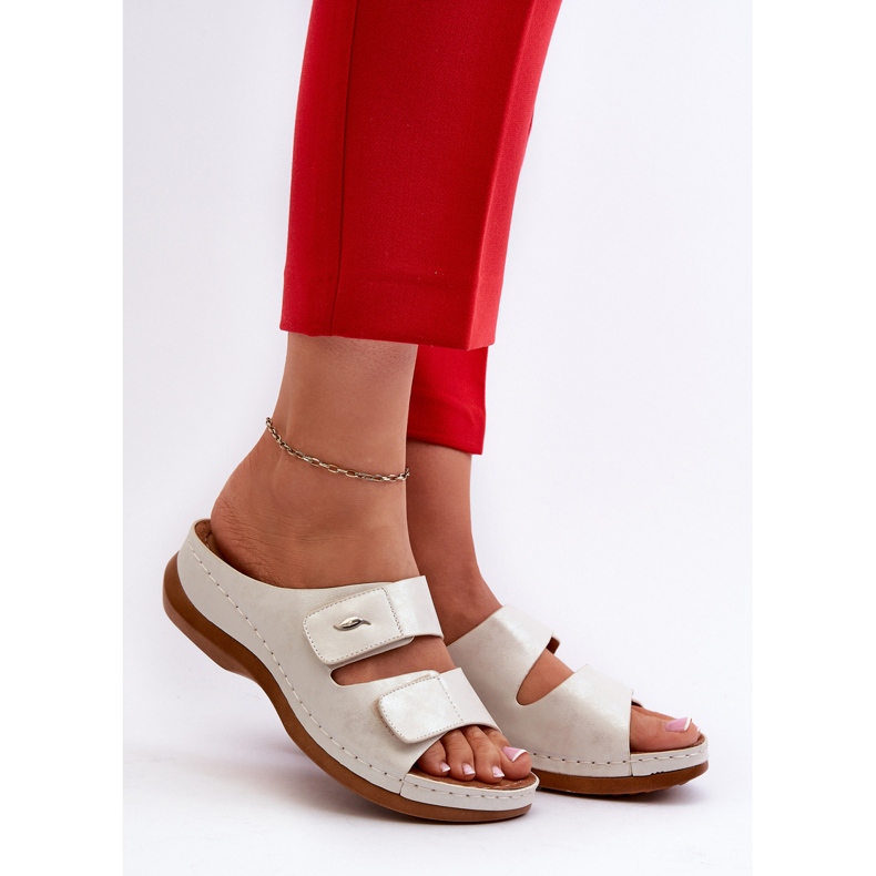 Infradito Leggere da Donna Realizzate in Ecopelle Argento Frellia 2