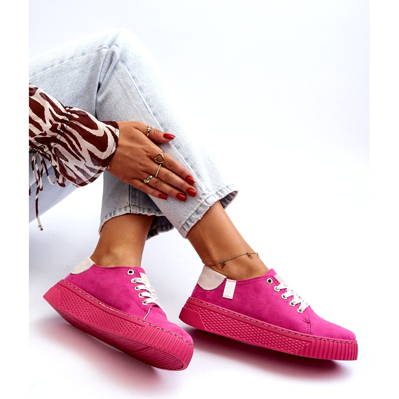 Sneakers da donna Memory Foam System Big Star NN276004 Fucsia rosa 1