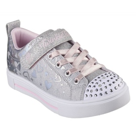 Skechers Led Heather Charms 314787L Scarpe Gysl d'argento 1