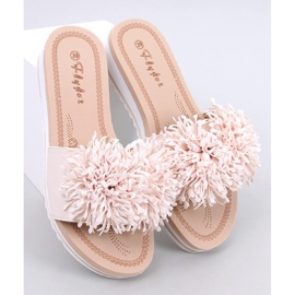 Ragnes Sabot con zeppa a fiori beige 1