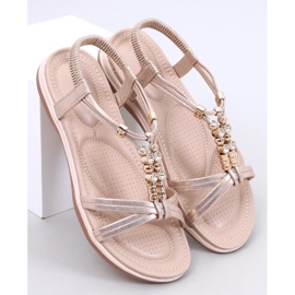 Sandali Haezz Gold con zirconi decorativi d'oro 1