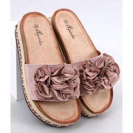 Infradito Raven Beige con suola spessa e colorata 1