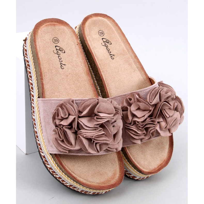 Infradito Raven Beige con suola spessa e colorata 1