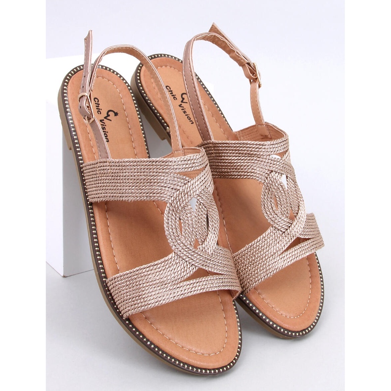 Sandali da donna Vernay Champagne rosa 1