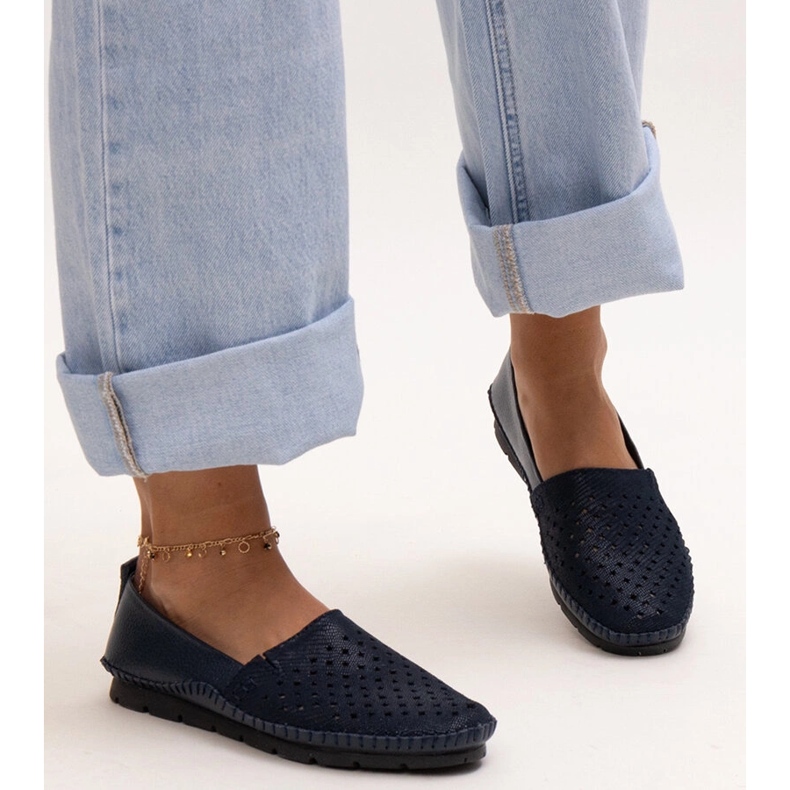 Evento Scarpe in pelle blu navy di Antonea 1