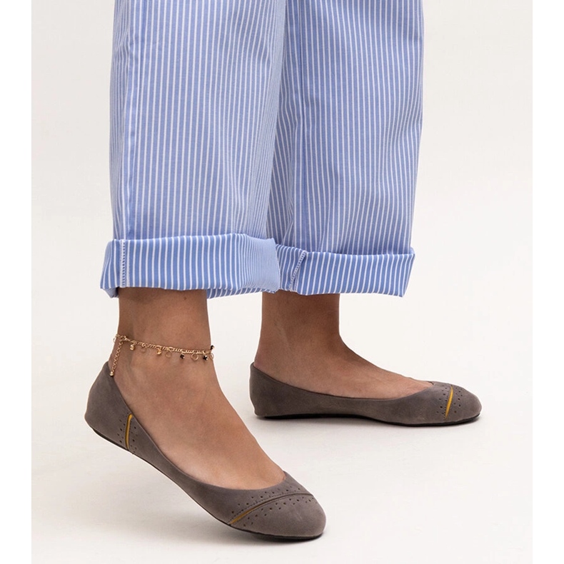 Ballerine classiche Dorris grigie grigio 1