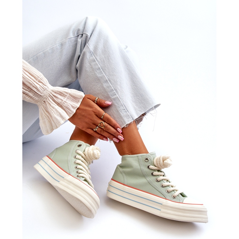 Seastar Sneakers con plateau da donna Menta Aineri verde 1
