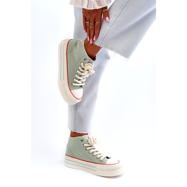 Seastar Sneakers con plateau da donna Menta Aineri verde 4
