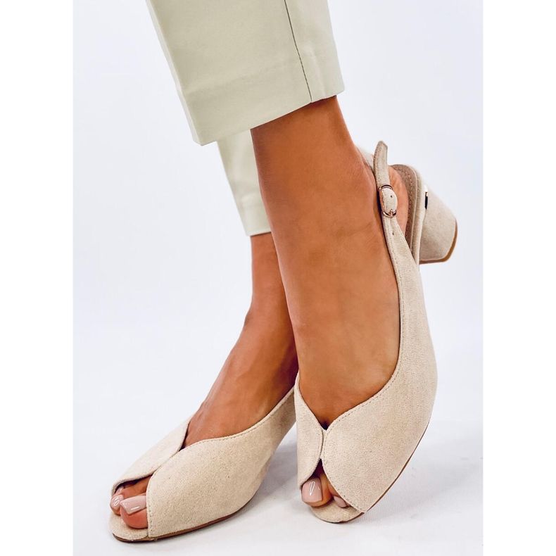 Sandali Venus Beige con tacco alto 2