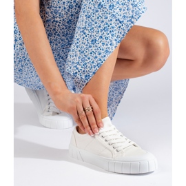 Comode sneakers bianche da donna bianca 1