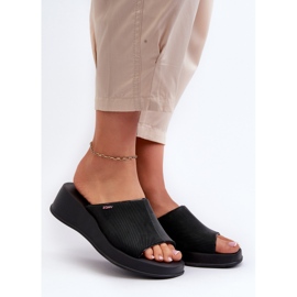 Infradito con zeppa da donna profumate ZAXY LL285084 Nero 2