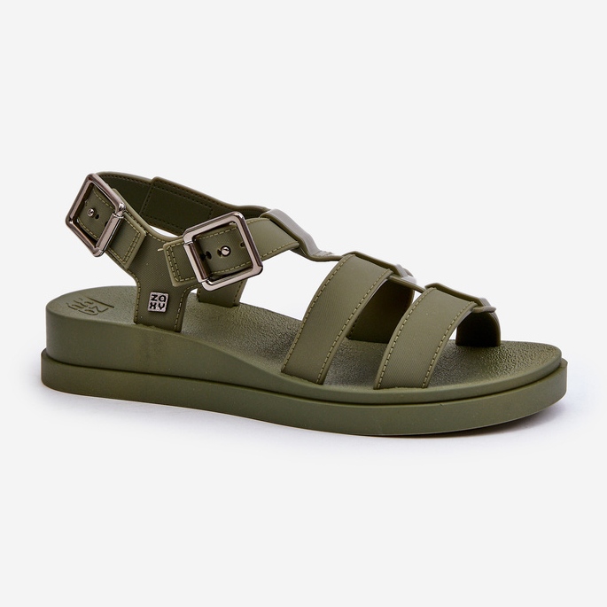 Sandali da donna lisci profumati ZAXY NN285005 Verde 1